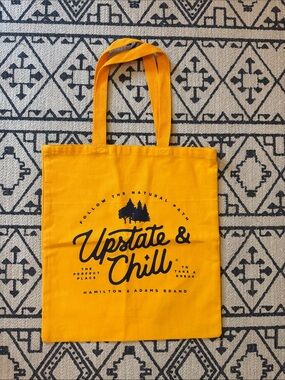 Hamilton & Adams Yellow 'Upstate & Chill' Canvas Tote